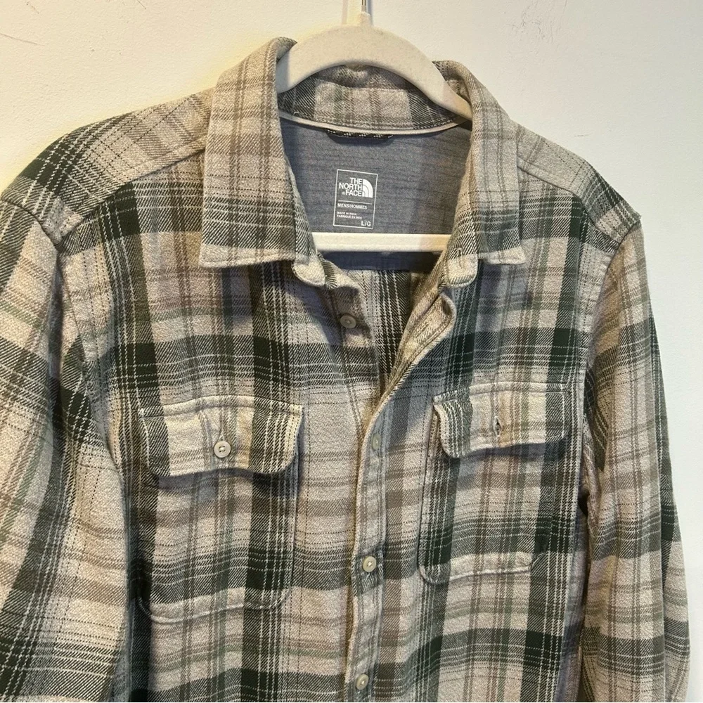 The North Face Men's Long Sleeve Flannel Shirt size L - Picture 4 of 11